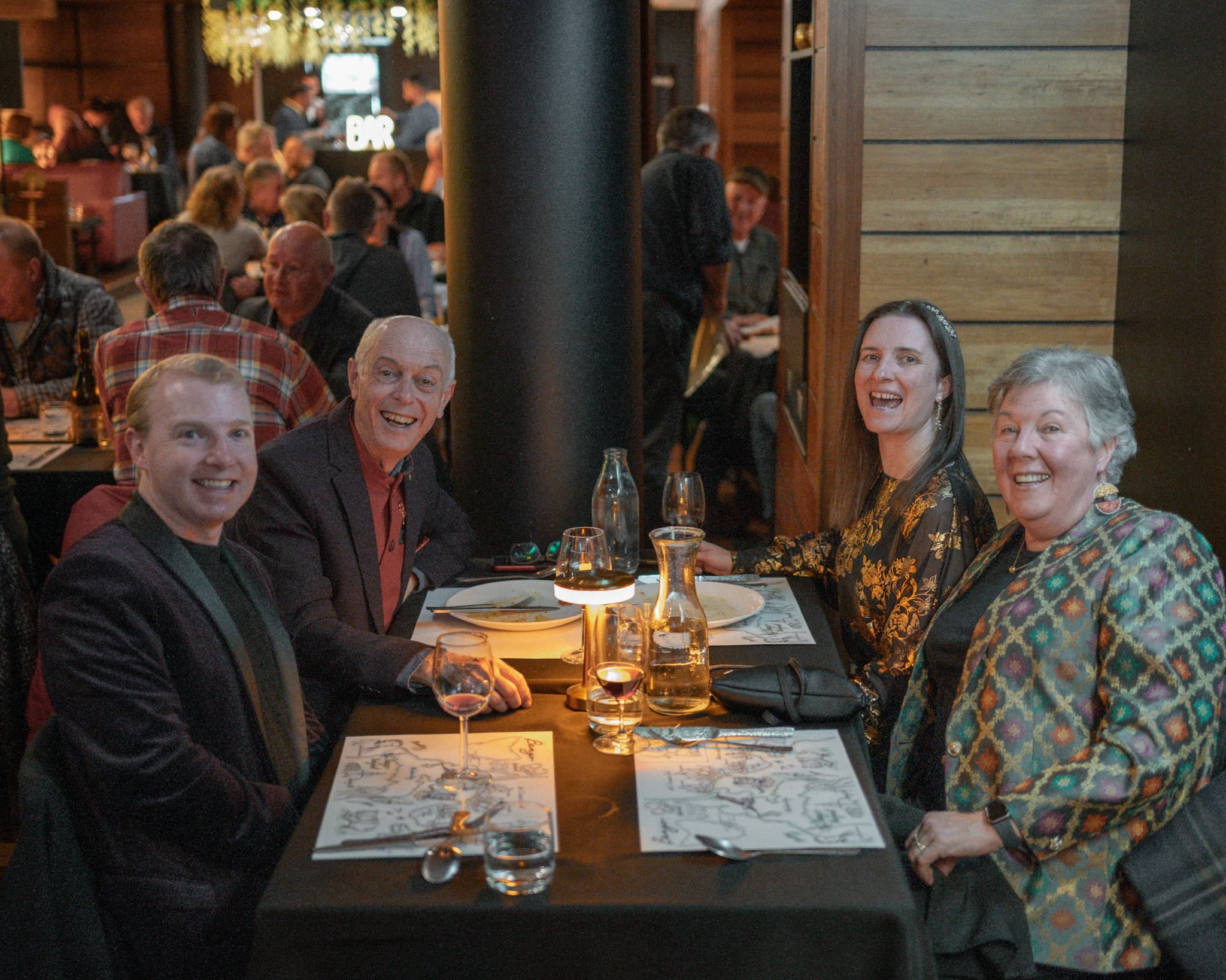 Guests dining in the Indian Culture dining room on Salamanca Place, Hobart