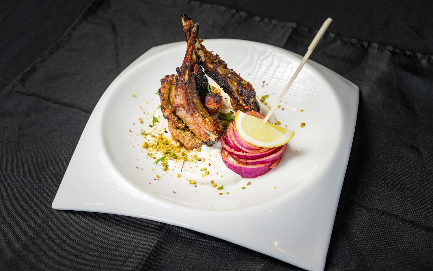 Tandoori lamb chops with spices at Indian Culture, Hobart
